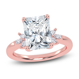 Radiant-Cut Created By Jared Studio Lab-Grown Diamond Engagement Ring 3-1/6 ct tw 14K Rose Gold
