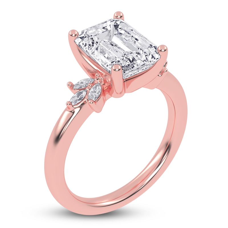 Main Image 2 of Radiant-Cut Created By Jared Studio Lab-Grown Diamond Engagement Ring 3-1/6 ct tw 14K Rose Gold