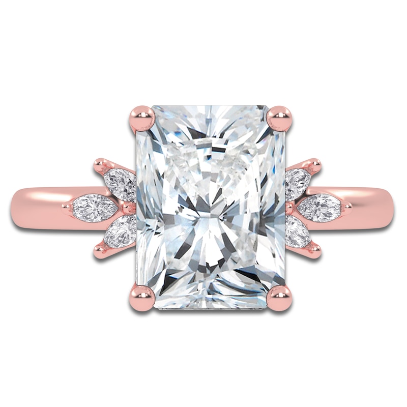 Main Image 3 of Radiant-Cut Created By Jared Studio Lab-Grown Diamond Engagement Ring 3-1/6 ct tw 14K Rose Gold