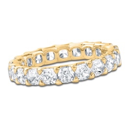 Certified Cushion-Cut Diamond Eternity Band 3-1/4 - 4 ct tw 14K Yellow Gold