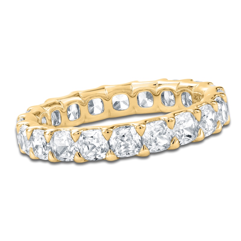 Main Image 1 of Certified Cushion-Cut Diamond Eternity Band 3-1/4 - 4 ct tw 14K Yellow Gold