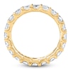 Thumbnail Image 2 of Certified Cushion-Cut Diamond Eternity Band 3-1/4 - 4 ct tw 14K Yellow Gold