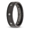 Thumbnail Image 2 of 6mm Diamond Station Wedding Band 1/3 ct tw Black Tantalum