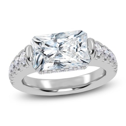 Radiant-Cut Created By Jared Studio Lab-Grown Diamond Engagement Ring 3-1/2 ct tw 14K White Gold