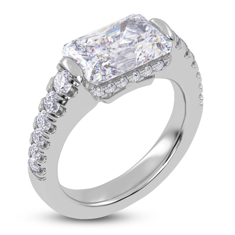 Main Image 2 of Radiant-Cut Created By Jared Studio Lab-Grown Diamond Engagement Ring 3-1/2 ct tw 14K White Gold