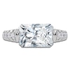 Thumbnail Image 3 of Radiant-Cut Created By Jared Studio Lab-Grown Diamond Engagement Ring 3-1/2 ct tw 14K White Gold