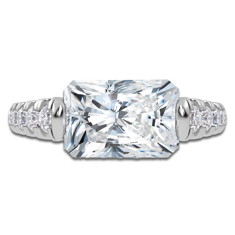 Main Image 3 of Radiant-Cut Created By Jared Studio Lab-Grown Diamond Engagement Ring 3-1/2 ct tw 14K White Gold