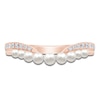 Thumbnail Image 3 of Pnina Tornai Cultured Pearl & Diamond Curved Anniversary Ring 1/6 ct tw 14K Rose Gold