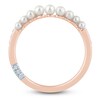 Thumbnail Image 4 of Pnina Tornai Cultured Pearl & Diamond Curved Anniversary Ring 1/6 ct tw 14K Rose Gold