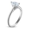 Thumbnail Image 2 of Pear-Shaped Lab-Grown Diamond Solitaire Plus Engagement Ring 7/8 ct tw Platinum (VS2/F)