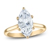 Thumbnail Image 1 of Marquise-Cut Lab-Grown Diamond Solitaire Plus Engagement Ring 2-5/8 ct tw 18K Yellow Gold (VS2/F)