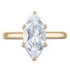 Thumbnail Image 3 of Marquise-Cut Lab-Grown Diamond Solitaire Plus Engagement Ring 2-5/8 ct tw 18K Yellow Gold (VS2/F)