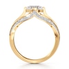 Thumbnail Image 2 of J'Lure Lab-Grown Diamond Oval Step-Cut Engagement Ring 1-3/8 ct tw 18K Yellow Gold