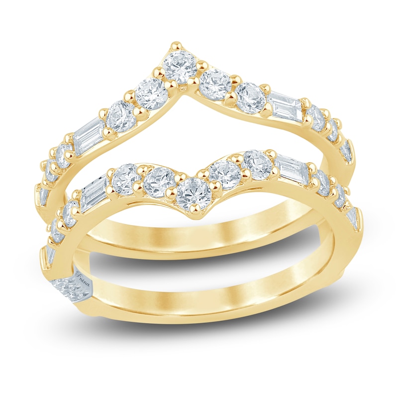 Main Image 1 of Pnina Tornai Baguette & Round-Cut Diamond Chevron Enhancer Ring 1 ct tw 14K Yellow Gold
