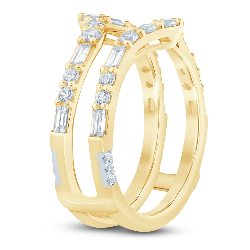 Main Image 2 of Pnina Tornai Baguette & Round-Cut Diamond Chevron Enhancer Ring 1 ct tw 14K Yellow Gold