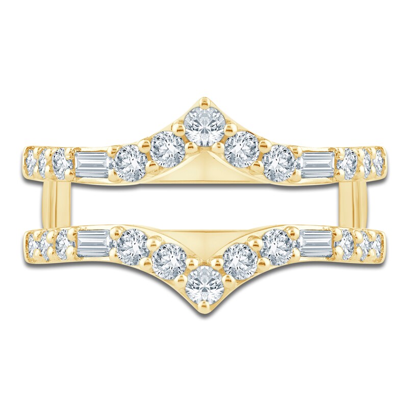 Main Image 3 of Pnina Tornai Baguette & Round-Cut Diamond Chevron Enhancer Ring 1 ct tw 14K Yellow Gold