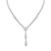 Thumbnail Image 1 of J'Lure Multi-Shape Lab-Grown Diamond Y-Drop Necklace 9-1/5 ct tw 14K White Gold 16.5"