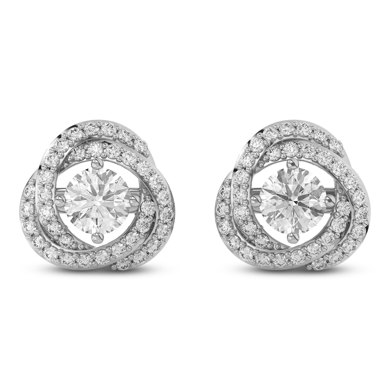 Main Image 6 of Lab-Grown Diamond Twist Earring Jackets 1/2 ct tw ct tw 10K White Gold (Jacket Only)
