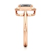 Thumbnail Image 3 of J'Lure Imperial-Emerald Step-Cut Lab-Grown Diamond Half-Halo Engagement Ring 2 ct tw 18K Rose Gold