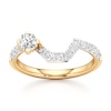 Thumbnail Image 1 of J'Lure Octagon Brilliant-Cut Lab-Grown Diamond Contour Wedding Band 1/2 ct tw 18K Yellow Gold