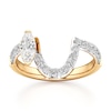 Thumbnail Image 1 of J'Lure Moval Old-Cut Lab-Grown Diamond Contour Wedding Band 7/8 ct tw 18K Yellow Gold