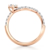 Thumbnail Image 2 of J'Lure Octagon Step-Cut Lab-Grown Diamond Contour Wedding Band 3/4 ct tw 18K Rose Gold