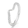 Thumbnail Image 4 of J'Lure Lab-Grown Diamond Contour Wedding Band 1/4 ct tw 18K White Gold