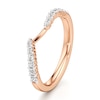 Thumbnail Image 4 of J'Lure Lab-Grown Diamond Contour Wedding Band 1/3 ct tw 18K Rose Gold