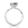 Thumbnail Image 2 of J'Lure Leaf Step-Cut Lab-Created Diamond Bypass Engagement Ring 2-1/2 ct tw 18K White Gold