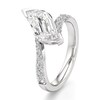 Thumbnail Image 4 of J'Lure Leaf Step-Cut Lab-Created Diamond Bypass Engagement Ring 2-1/2 ct tw 18K White Gold