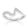 Thumbnail Image 1 of J'Lure Lab-Grown Diamond Contour Wedding Band 1/6 ct tw 18K White Gold