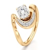 Thumbnail Image 4 of J'Lure Imperial-Emerald Step-Cut Lab-Grown Diamond Engagement Ring 1 ct tw 18K Yellow Gold