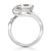 Thumbnail Image 2 of J'Lure Carre Step-Cut Lab-Grown Diamond Engagement Ring 2 ct tw 18K White Gold