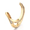 Thumbnail Image 4 of J'Lure Lab-Created Diamond Contour Wedding Band 1/5 ct tw 18K Yellow Gold