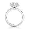 Thumbnail Image 2 of J'Lure Square-Emerald Step-Cut Lab-Grown Diamond Spiral Engagement Ring 2-5/8 ct tw 18K White Gold