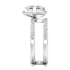 Thumbnail Image 3 of J'Lure Square-Emerald Step-Cut Lab-Grown Diamond Spiral Engagement Ring 2-5/8 ct tw 18K White Gold
