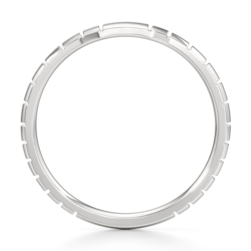 Main Image 2 of J'Lure Contour Wedding Band 18K White Gold