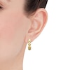 Thumbnail Image 3 of Beaded Hoop Earrings 10K Yellow Gold