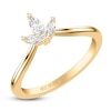 Thumbnail Image 2 of ArtCarved Marquise-Cut Diamond Three-Stone Contour Anniversary Ring 1/5 ct tw 14K Yellow Gold