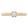 Thumbnail Image 3 of Certified Emerald-Cut Diamond Solitaire Engagement Ring 1/4 ct tw 14K Yellow Gold (I1/I)