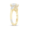Thumbnail Image 2 of Pnina Tornai Oval-Cut & Pear-Shaped Lab-Grown Diamond Three-Stone Engagement Ring 3-1/4 ct tw 14K Yellow Gold