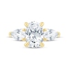 Thumbnail Image 4 of Pnina Tornai Oval-Cut & Pear-Shaped Lab-Grown Diamond Three-Stone Engagement Ring 3-1/4 ct tw 14K Yellow Gold