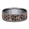 Thumbnail Image 3 of Men's Bee Comfort-Fit Wedding Band Tantalum & 14K Rose Gold 7.5mm