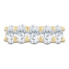 Thumbnail Image 3 of Oval-Cut Lab-Grown Diamond Five-Stone Anniversary Ring 3 ct tw 14K Yellow Gold
