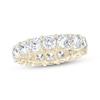 Thumbnail Image 1 of Cushion-Cut Lab-Grown Diamond Eternity Band 6-3/4 - 8-5/8 ct tw 14K Yellow Gold