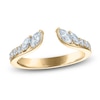 Thumbnail Image 1 of Vera Wang VOW Marquise & Round-Cut Lab-Grown Diamond Open Shank Wedding Band 1/2 ct tw 14K Yellow Gold