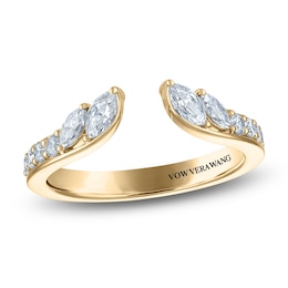 Vera Wang VOW Marquise & Round-Cut Lab-Grown Diamond Open Shank Wedding Band 1/2 ct tw 14K Yellow Gold