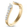 Thumbnail Image 2 of Vera Wang VOW Marquise & Round-Cut Lab-Grown Diamond Open Shank Wedding Band 1/2 ct tw 14K Yellow Gold
