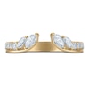 Thumbnail Image 3 of Vera Wang VOW Marquise & Round-Cut Lab-Grown Diamond Open Shank Wedding Band 1/2 ct tw 14K Yellow Gold