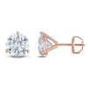 Thumbnail Image 1 of Round-Cut Lab-Grown Diamond Solitaire Stud Earrings 4 ct tw 18K Rose Gold (VS2/F)